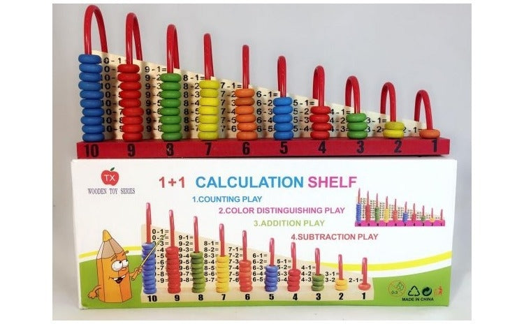 Numaratoare interactiva din lemn - 18 x 33 x 10 cm